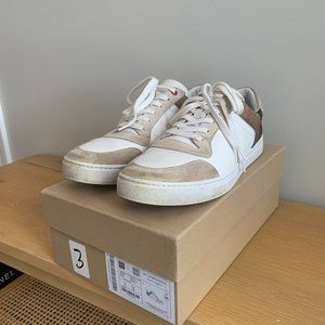 Burberry sneakers, white with check, US size 13